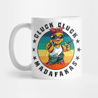 Chick Chicken Rooster MADAFAKAS Retro Vintage Mug